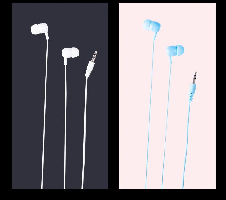 Factory Direct Supply Single Use Earbuds Wired Earphone for Gym Disposable Earphone Airplane