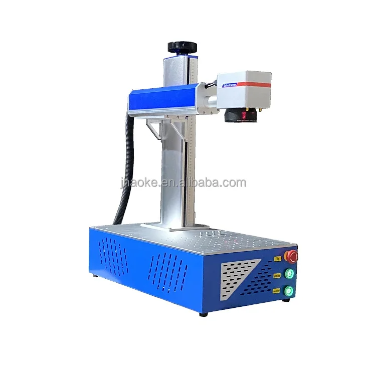 2 5d 3d Split Fiber Laser Marking Machine 30w 60w 100w Raycus Jpt Mopa