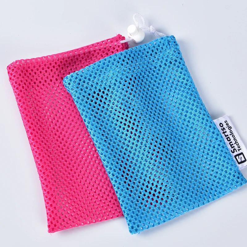 Wholesale Custom Nylon Mesh Bag Foldable Small Zipper Net for Gift Packaging Drawstring Net Packing Mesh Bags