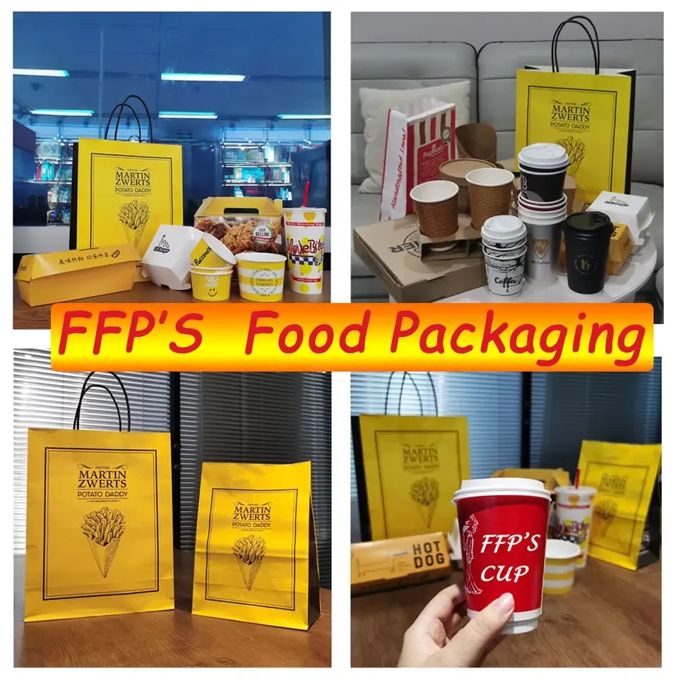 Custom for hamburger french fries fried wing paper boxes togo snacks fast  food packaging container takeaway burger chicken box - AliExpress