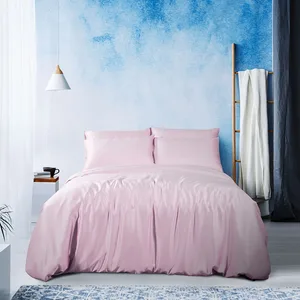 Eucalyptus Lyocell 2022 100% Tencel 300Tc Bedding Set King Size Bed Sheet 4 Piece Set Silk Duvet Cover