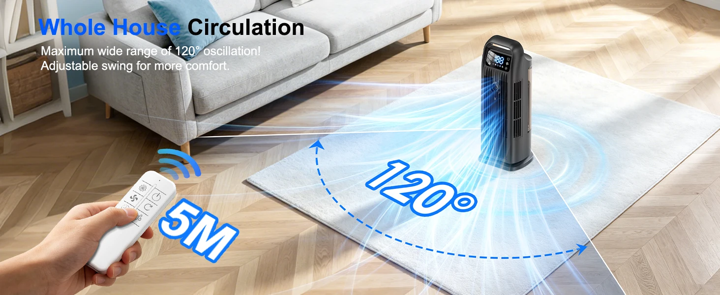Evaporative Air Cooler, 1200ML, Portable - detail 8