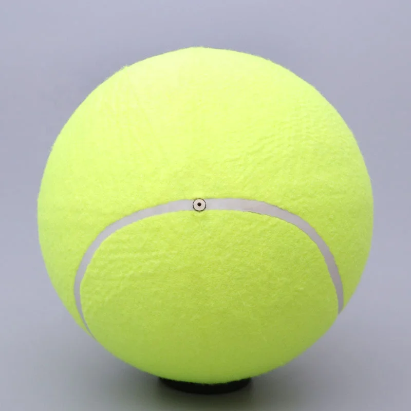 AMA SPORT Factory Deflated Oversize Signature Tennis Ball Pet Toy Funny 9.5 Inch Jumbo Tennis Ball for Dog