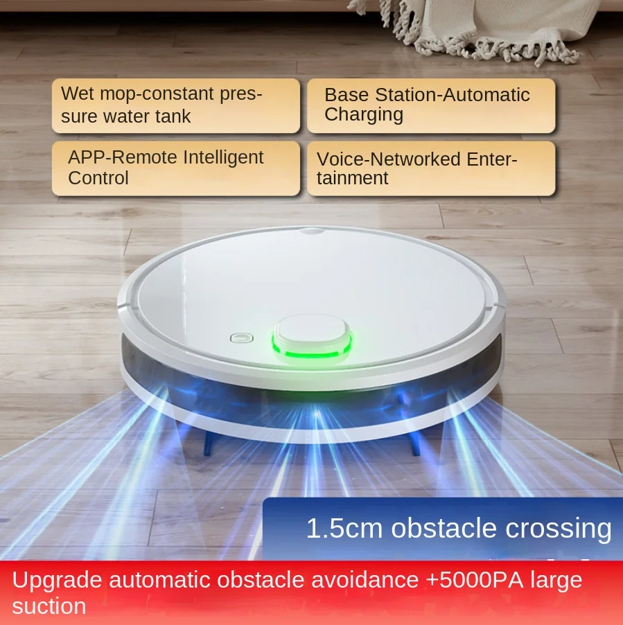Intelligent Automatic Sweeping Robot Wet Mopping USB Rechargeable Vacuum Cleaner Cross-Border Household Cleaning Machine