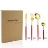 16pcs red gold+paper box