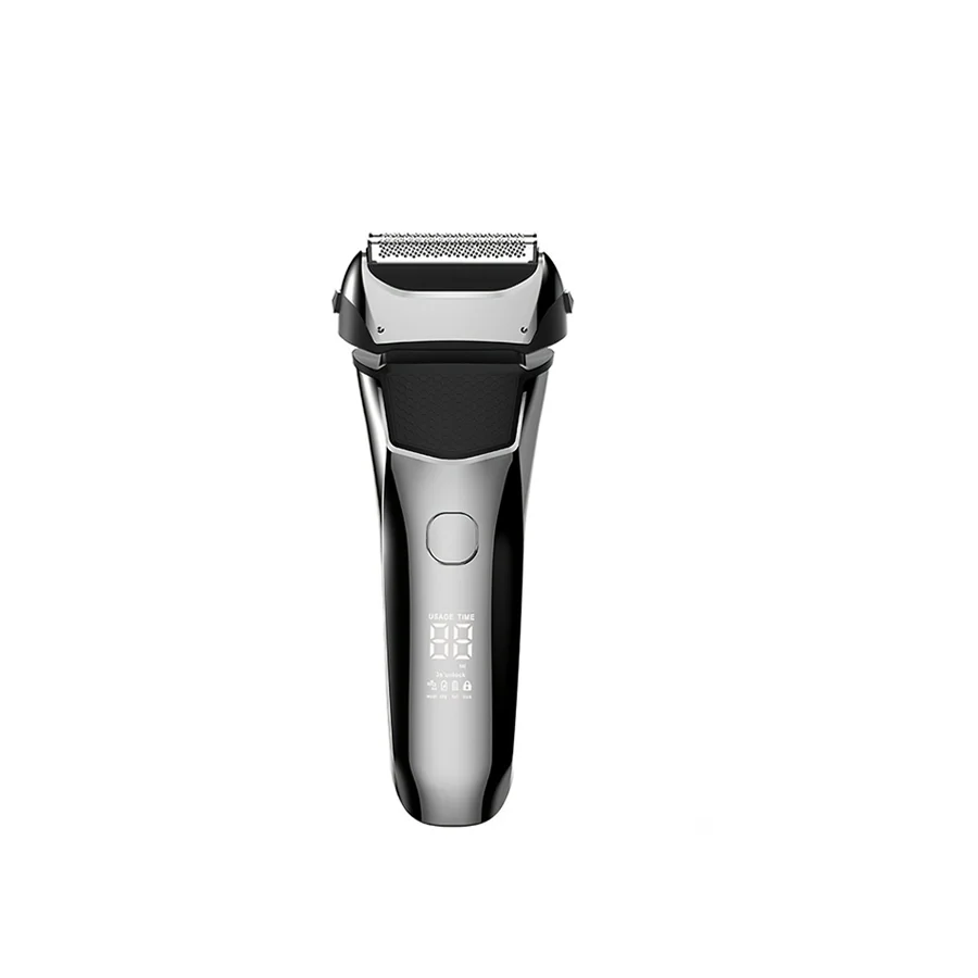 Professional USB Rechargeable Electric Shaver Twin Blades Head Razor with Foil Shaver for Beards Trims for Household RV Use