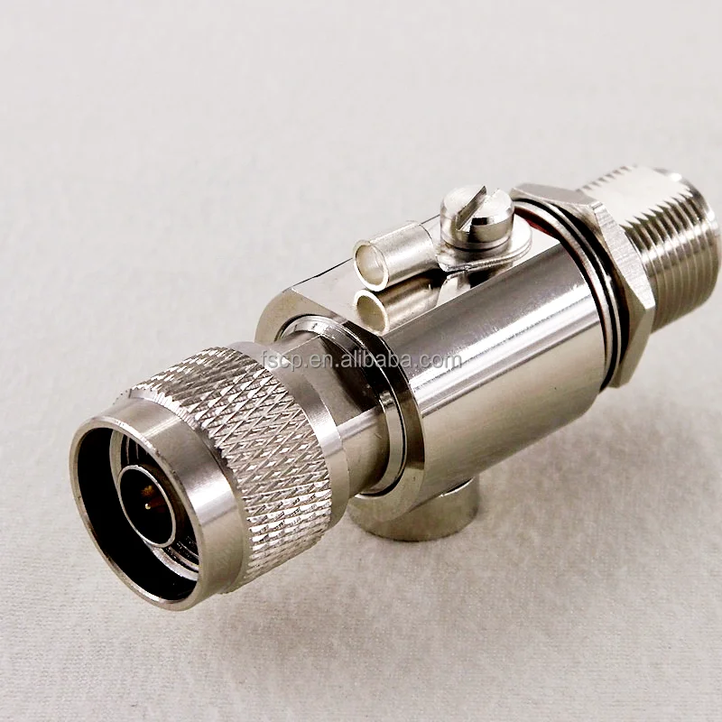 06ghz Gas Discharge Tube Surge Arrester Lightning Protector With N