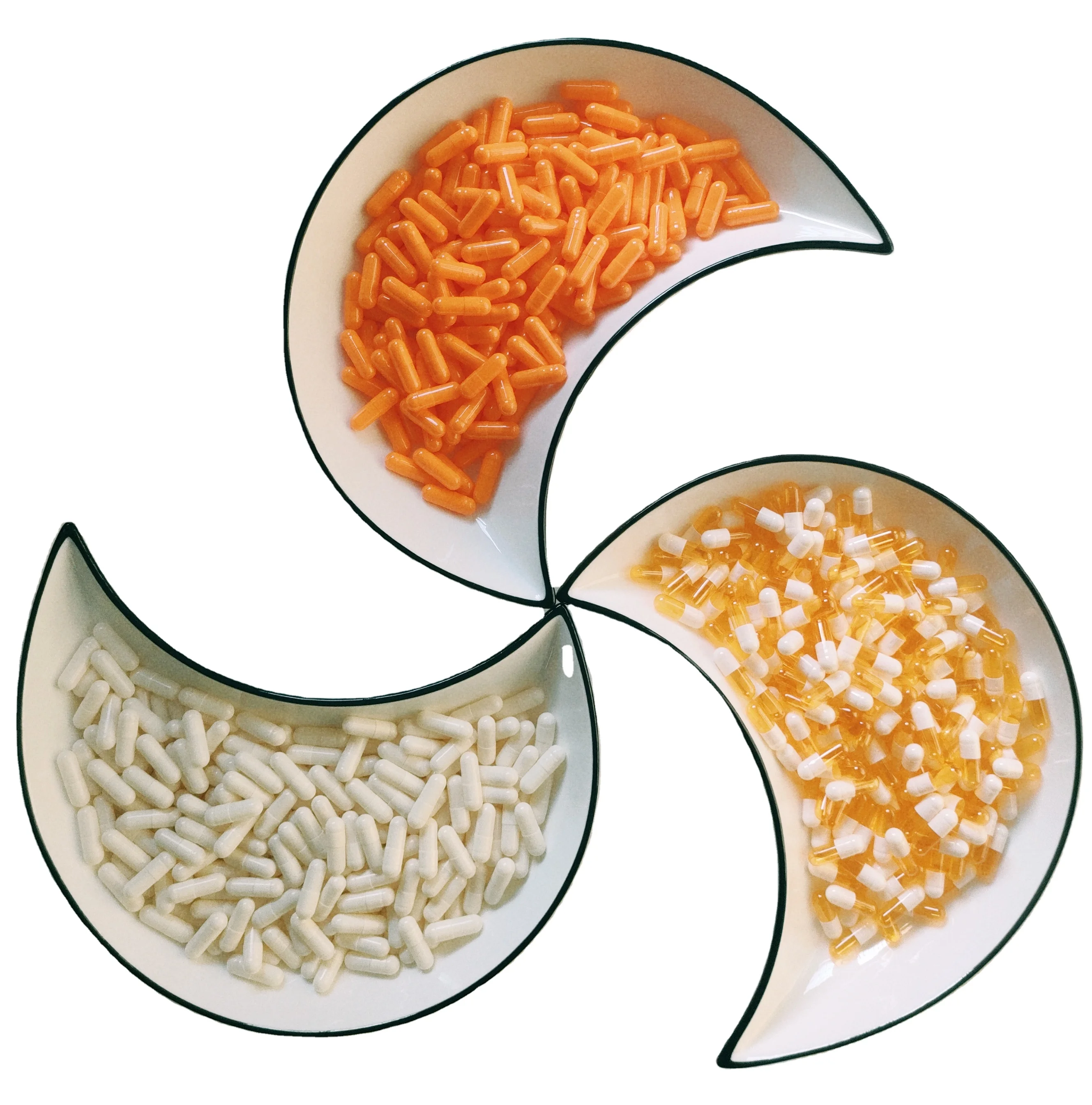 Пустая желатиновая Фармацевтическая Капсула для соединения желатина AB color, Размер 0