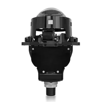 High Brightness 3 Inch LED Matrix Bi-led Lens 12V 65W 6000K H4 H7 Car Headlights with Spiral Mount Base