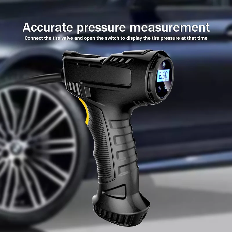 Wireless Wired Handheld Tire Inflators 150 Psi 12v Air Compressor Car Tyre Inflator Tyre Pump