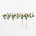 Silk Flowers Artificial Chinese Rose Silk Flowers Rose Spray Party Store Decoration Fake Chinese For Home Wedding Long Stem