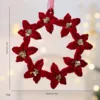 Couronne rouge à 5 pétales