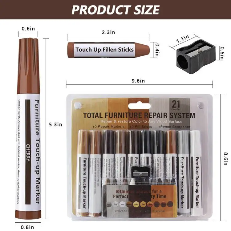 Wood Stains Scratches Hardwood Wooden Floor Tables Scratch Repair Kit Furniture Markers Buy