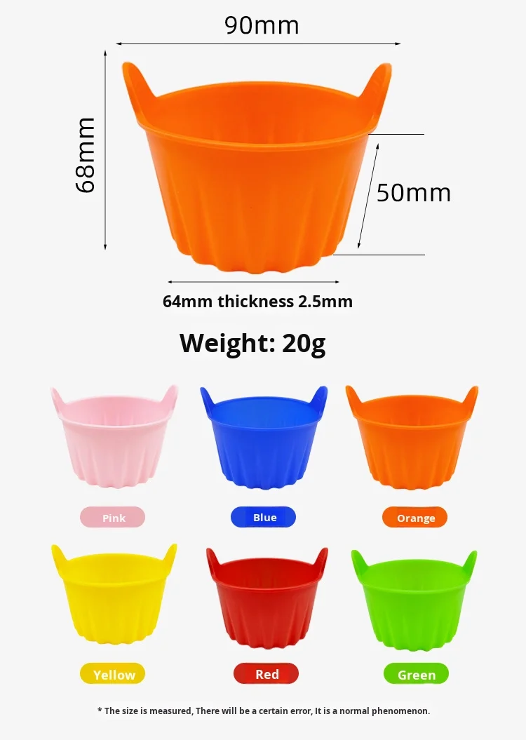 Hot Selling Food Grade Silicone Muffin Cup Small Cake Mold and Baking Mold Air Fryer with Silicone Baking Cup Cake Tools details