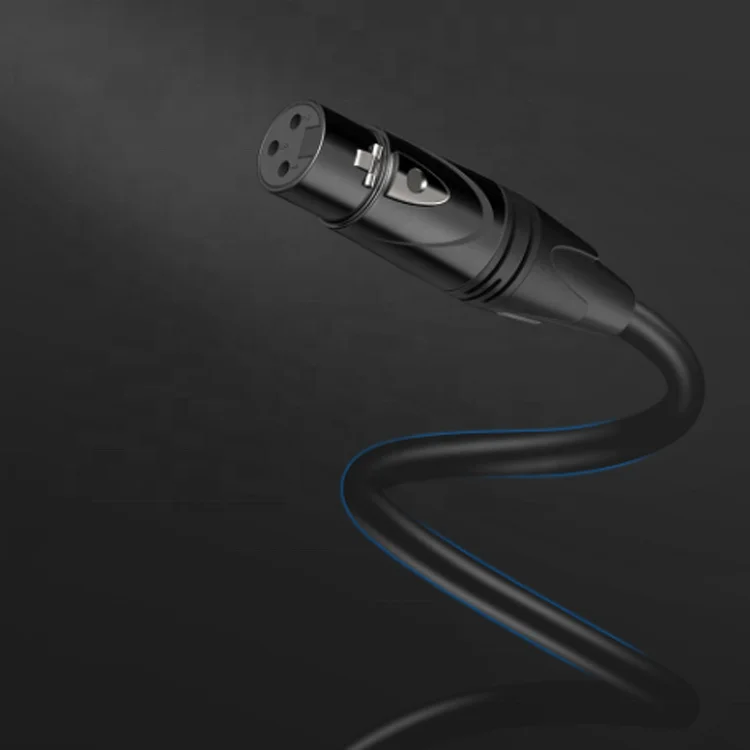 Высокое качество DMX свинцовый штекер 3pin XLR к гнезду 3pin XLR кабели 1 м/2 м под заказ