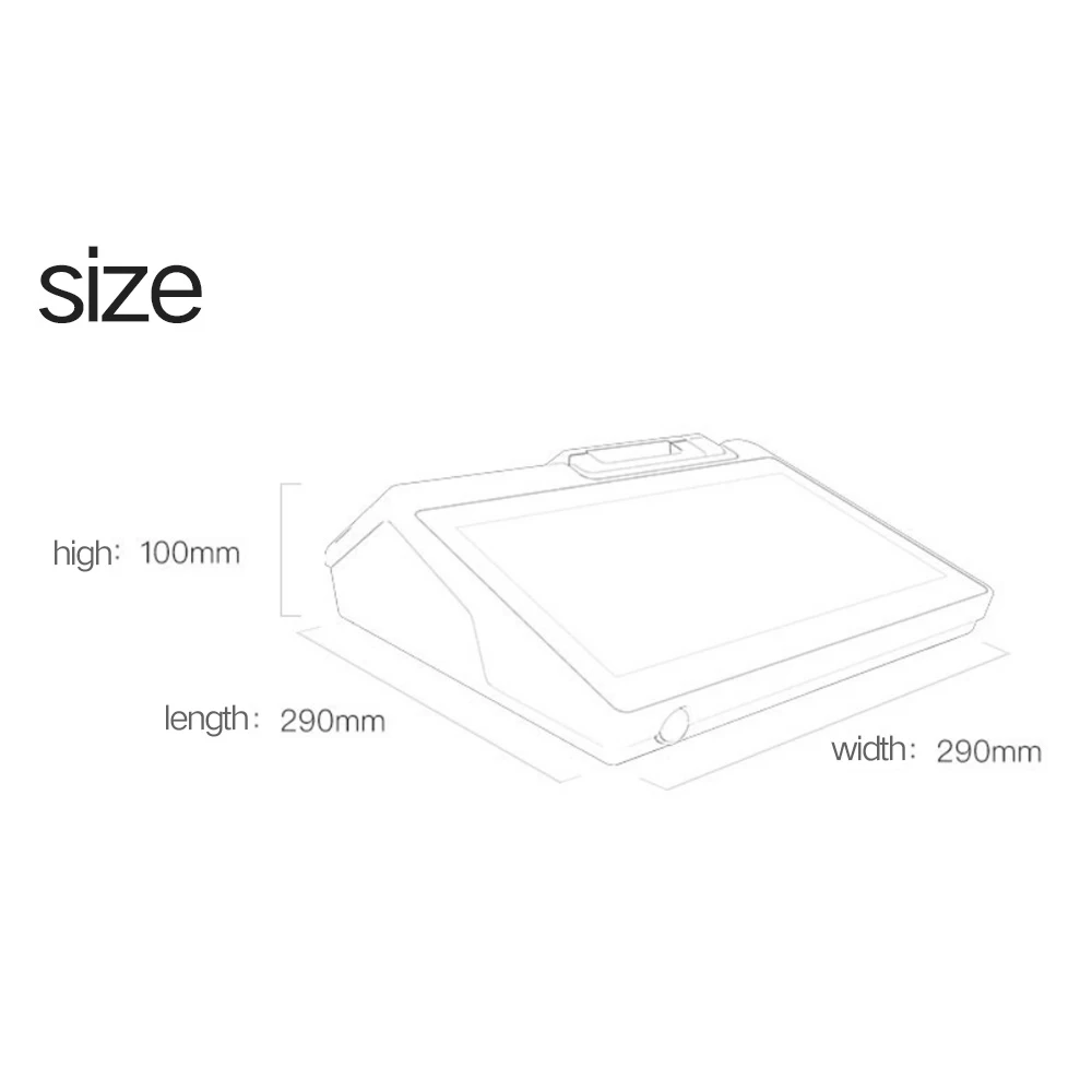 レジSunmi T2 mini Android 7.1 OS IPS Wi-Fiオールインワンタッチ