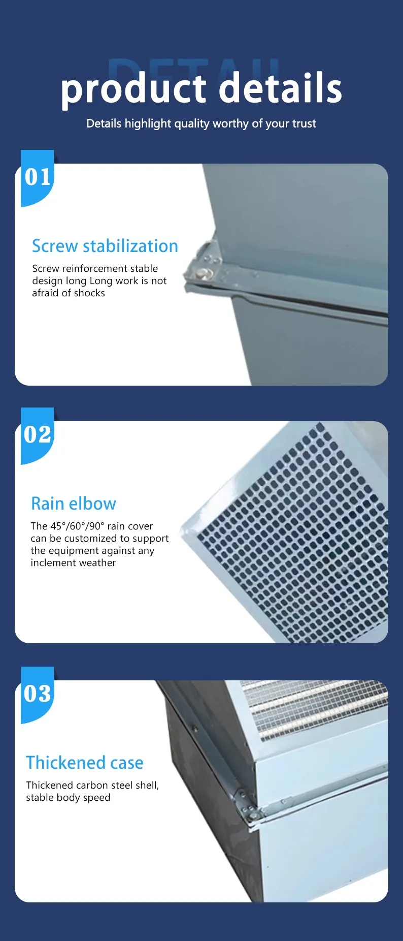 Metal Ventilation Axial Fan, Explosion-proof, Wall - detail 4