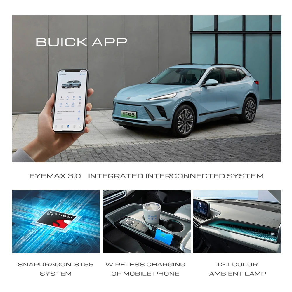 Electric Buick E5 Vehicle Pure SUV EV Car Long Range 620km