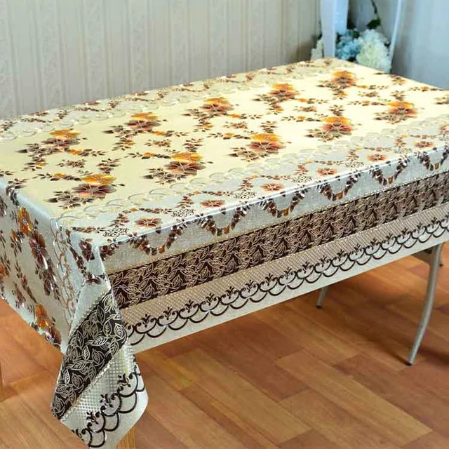 Boen Floral Tablecloth Wholesale Roll PVC Tablecloths Metallic Embroidered Tablecloth for Restaurant