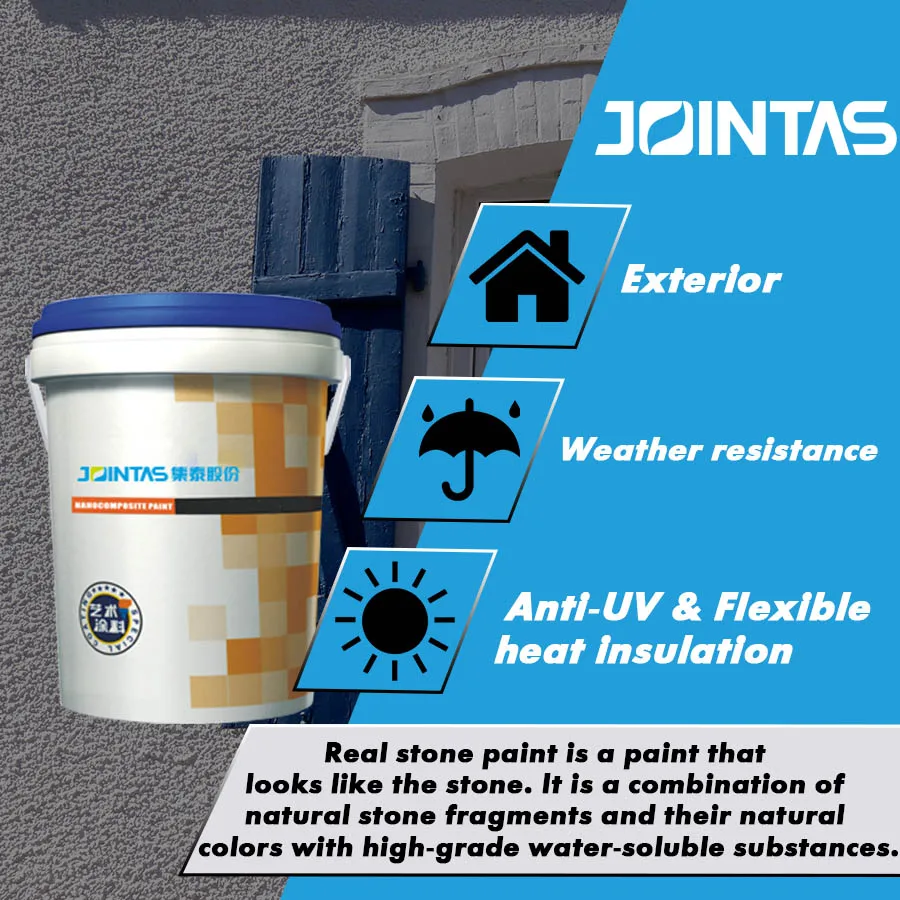 Jointas Jz408 Exterior House Painting Granite Paint Rough Texture