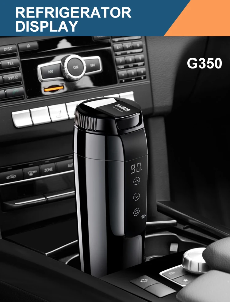 Temperature Control Travel Coffee Mug Car Heated Smart Cup With Led Display,Coffee Beverage