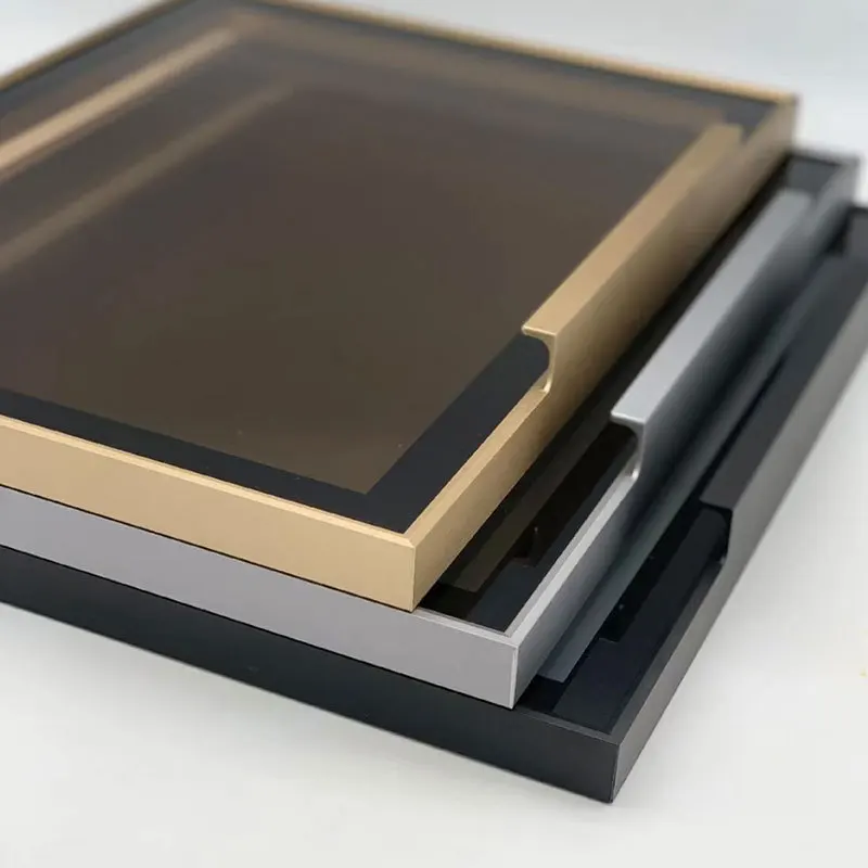 Aluminum Profile Glass Door Frame Profile for Wardrobe Closet Window ...