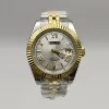 Gold Silver Case+White Dial