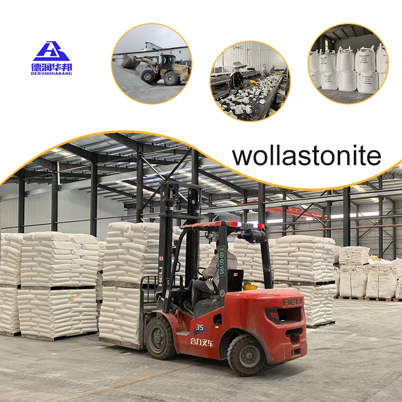 Improved Wollastonite Powder for Plastic Rubber Coatings Paper Waterproof Membranes Construction Ceramics