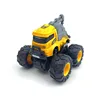 Big-foot stunt truck-yellow-livery crane truck