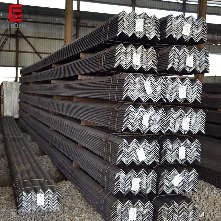 Barra angular laminada en caliente Q235 Q355 de acero galvanizado de ángulos iguales y desiguales ASTM para soldadura