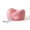 Pink Water Drop Memory Cotton Neck Pillow