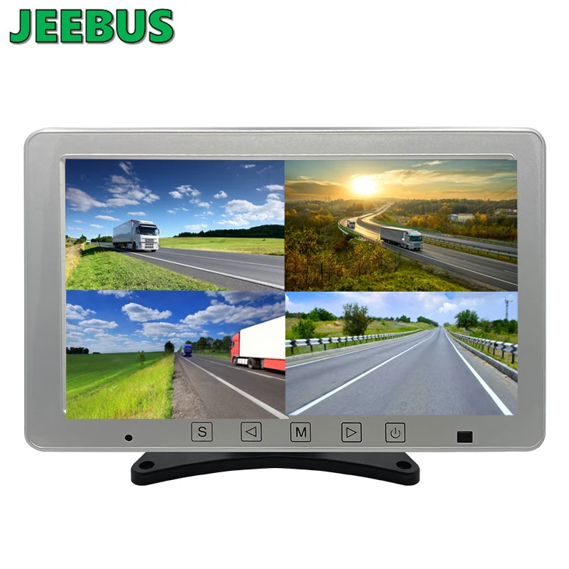 Factory Customized  AHD 1080P 10.1" 4Ways DVR Monitor for Bus Truck