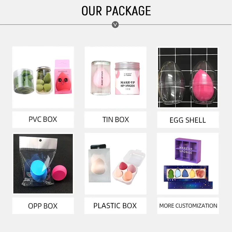 New Style Thermochromic Temperature Color Changing Water Soft Latex Free Beauty Colorful Makeup Sponge Logo Cosmetic Blender