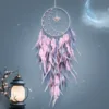 Moon feather starlight-pink