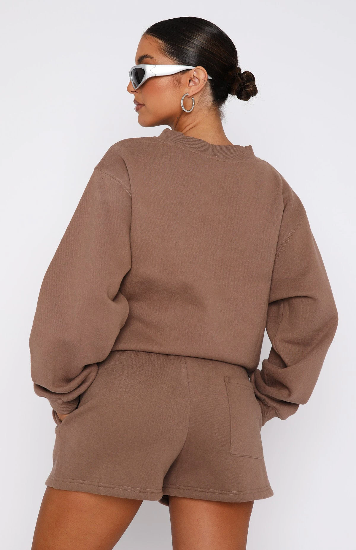 Custom Logo Sportswear Short Sweat Suit Women 2 Piece Sweatshirts And