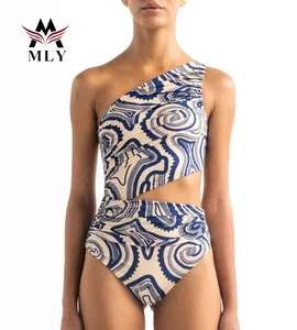 MLY Plus Size Swim Suit Monokini Bodysuit Swimwear Beachwear Bathing Suit Women One Piece Swimsuit Bikini Swimwear