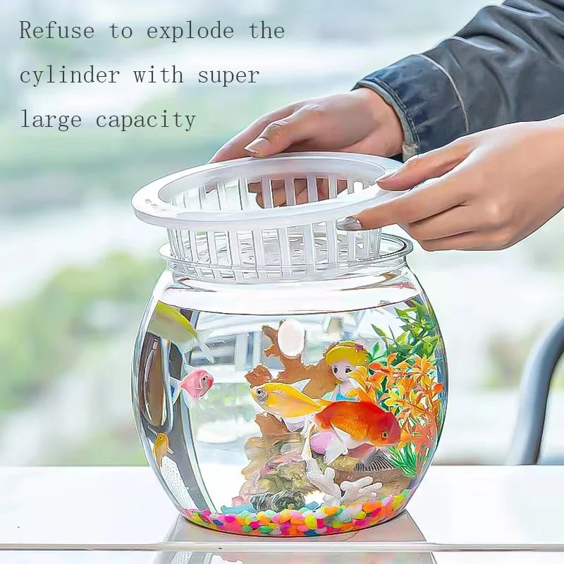 cool fish bowl accessories Ameliade Betta Tank Rock Cave Decor Aquarium Accessories, Medium DescriptionThis mini glass fish tank is made of premium material Mini Glass Oblate Fish Bowl