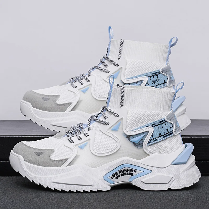 Дышащие мужские кроссовки с высокой горловиной, резиновые кроссовки, производитель обуви унисекс для мужчин, мужские кроссовки на заказ