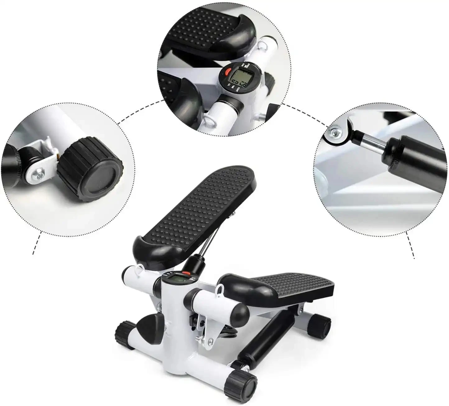 Multifunctional Home Mini Elliptical Stepper Lateral Thigh Trainer Stepper Mini Climbing Machine Fitness Stepper