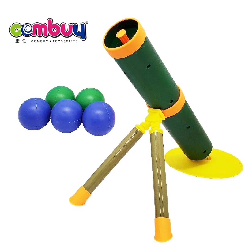 Shooting Gun Game Kids Play Electric Ping Pong Cannon Toy
