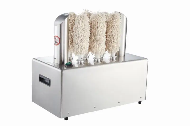 Полировальная машина для винных стекол с 5 щеточками, автоматическая полировальная машина для винных стекол, полировальная машина для стекла