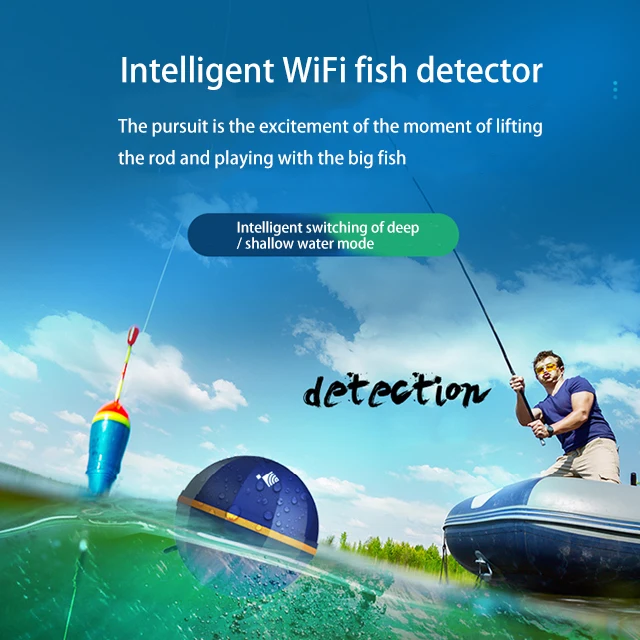 Рыболокатор с перезаряжаемым литий-ионным аккумулятором, 130 футов (45 метров)