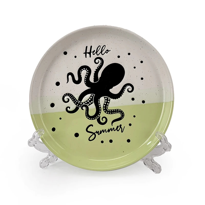 Microwavesafe Customizable Nordic Bone China Plate New Model