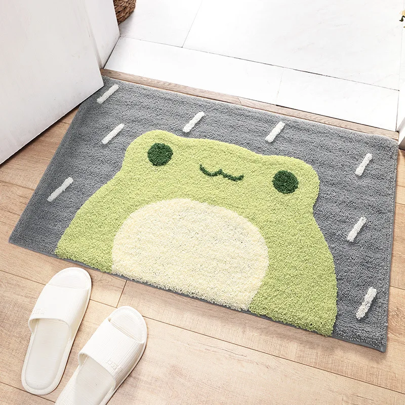 Microfiber TPE Backing Indoor Mats Creative Animal Design Children Room Doormat Non slip Bath Mat Kids Play Carpet