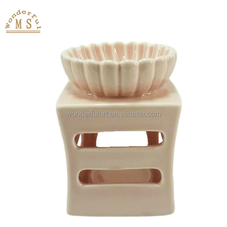 Assorted shape of porcelain incense wax burner ceramic aroma oil candle burner  fragrance diffuser candle furnace