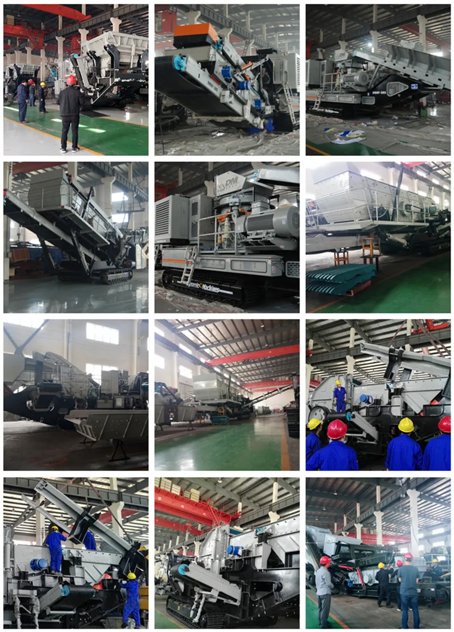 Crawler mobile stone crashing machine plant best mobile crushing screening station