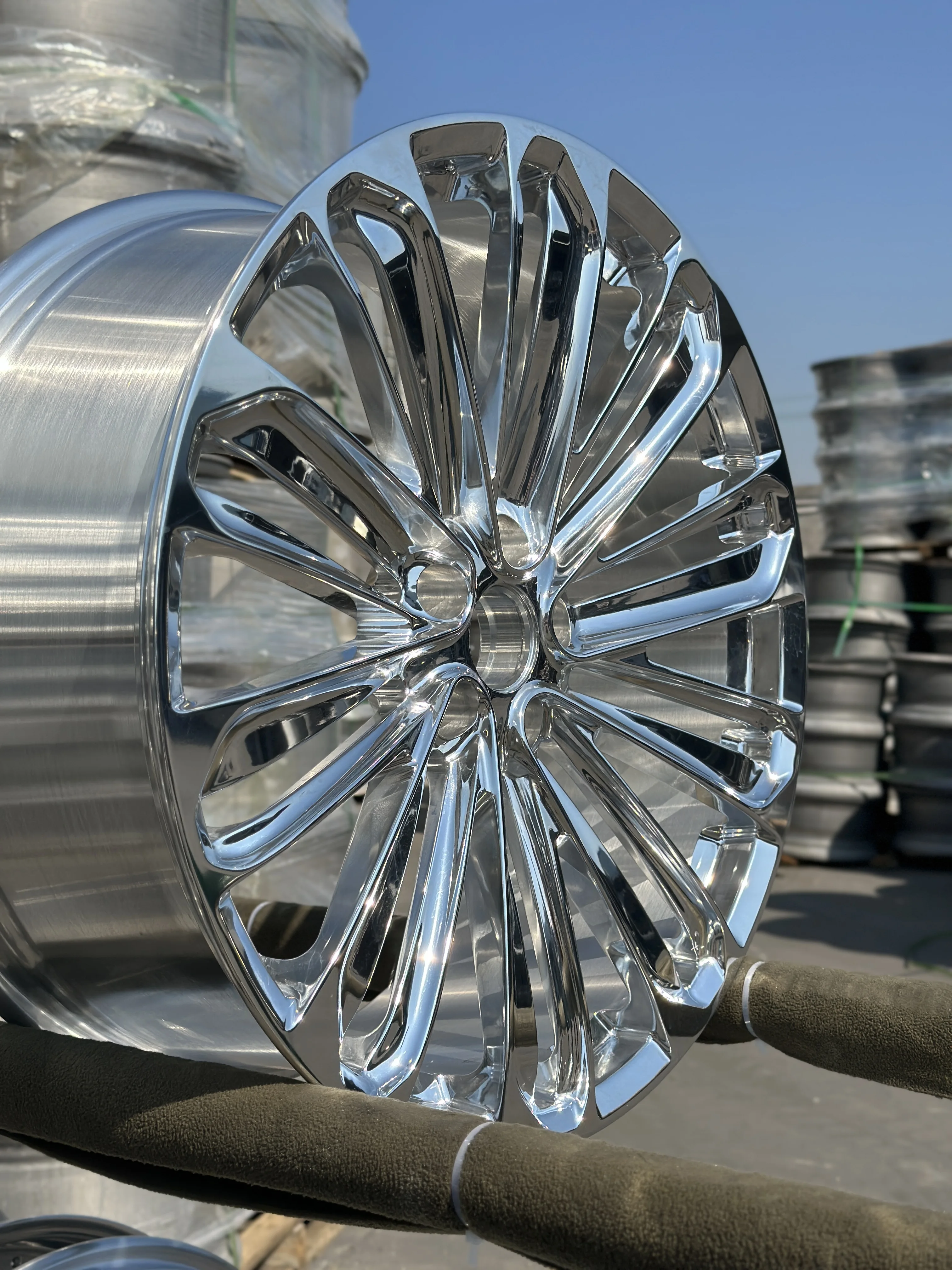 GVICHN multi spoke polished aluminum alloy forged wheels 16 17 18 19 20 21 22 23 24 inch 5x112 5x114.3 5x120 rim