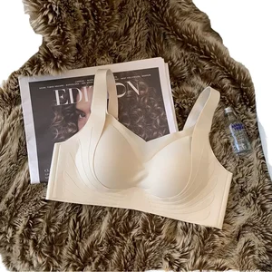 Women's Sexy Breathable One-Piece Fitness Bra Comfortable Plus Size Daily In-Style Sports Bra Thin Knitted Weaving