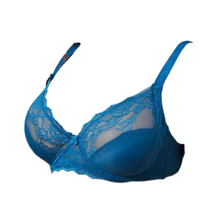Wholesale XL-4XL Women Plus Size Bra Sexy Lace Embroidered Underwire Push-Up 3/4 Cup with Adjustable Straps