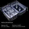 Clear PET 6 Grid Dessert Box